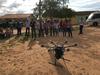 Un des premiers prototypes de drones testé au Brésil en mars 2018, en partenariat avec Moscamed, l'AIEA et WeRobotics © J. Bouyer, Cirad